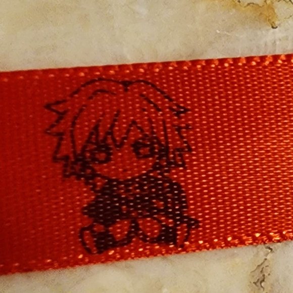 Printed Ribbons - Red - Giyu - 20 metres - Picture 3 of 5